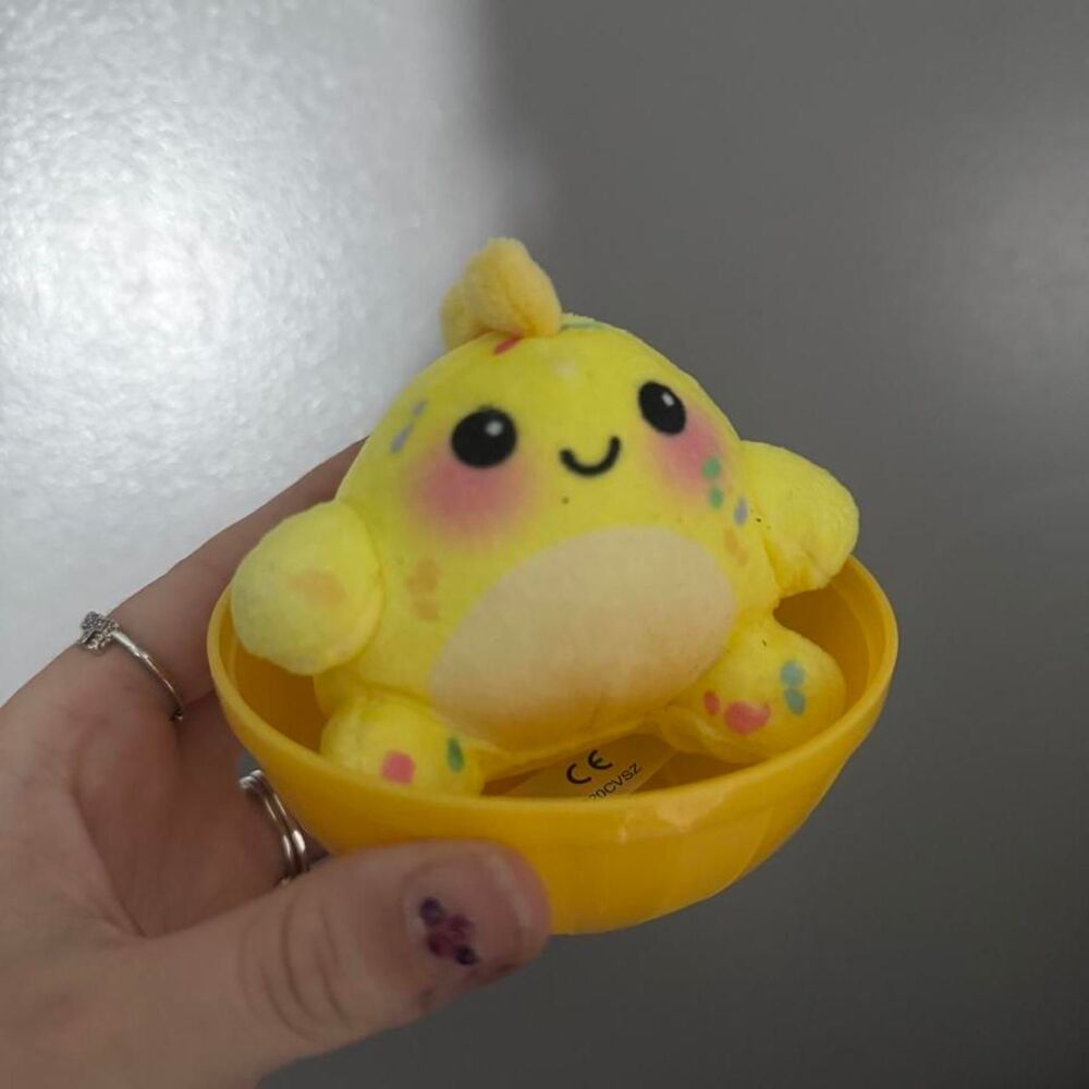 mini dino monster adorable trinket Yellow Stuffed-animals